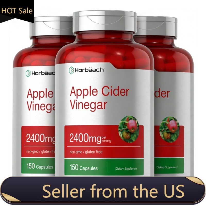 Apple Cider Vinegar Capsules | 2400mg | 150 Count | Non-GMO| by Horbaach, 3pcs