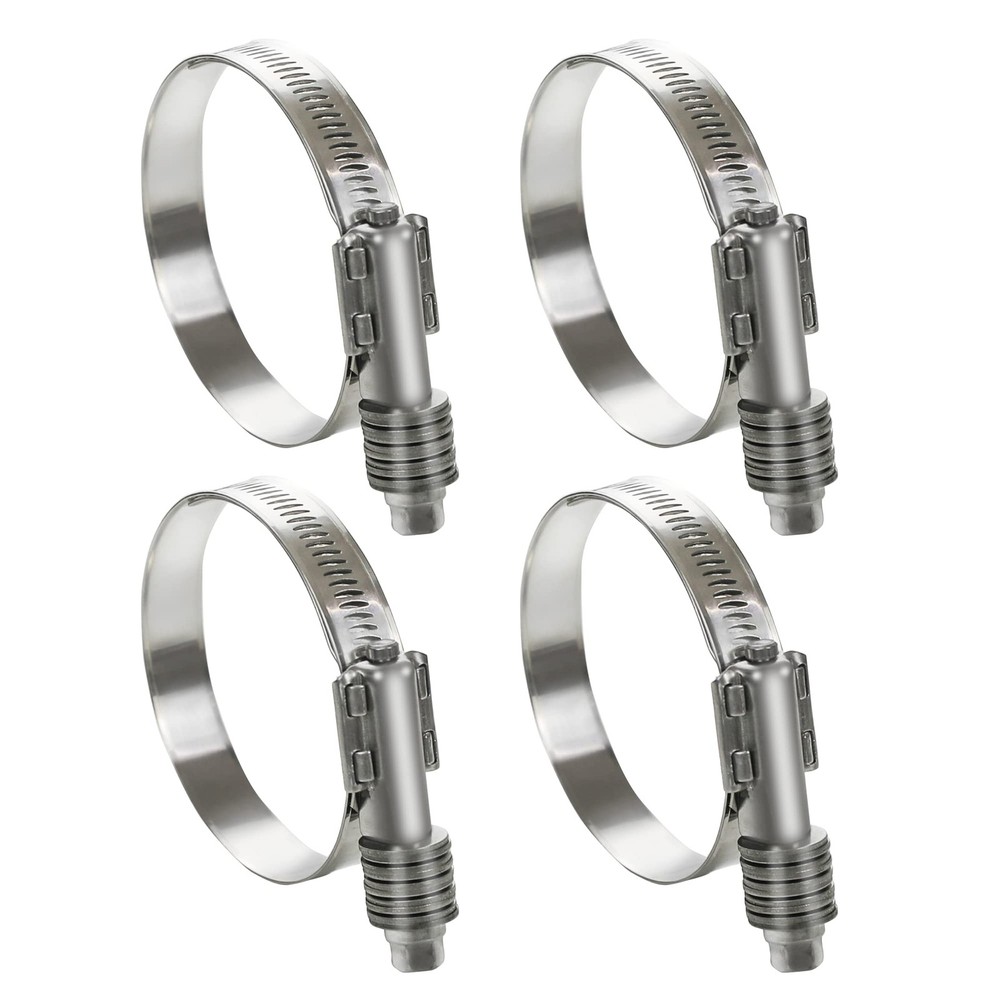 4 Pack Heavy Duty Worm Gear Hose Clamps 2 1/4