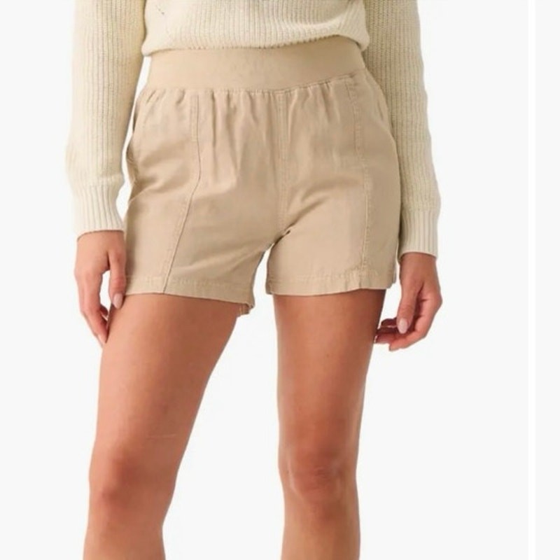 FAHERTY Arlie Day Pull On  Short Safari Tan Brown Size large NWT