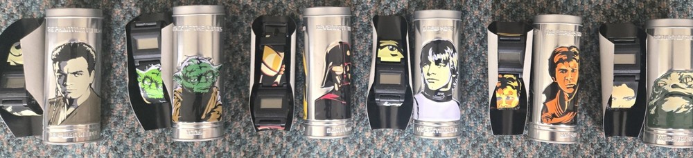 Star Wars Episode 1-6 Watche(s) in Canisters Full Set
