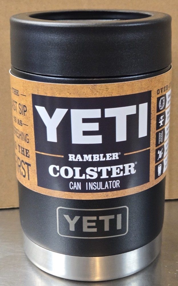 Yeti Rambler 12oz Colster Can Insulator in Black for Standard Cans