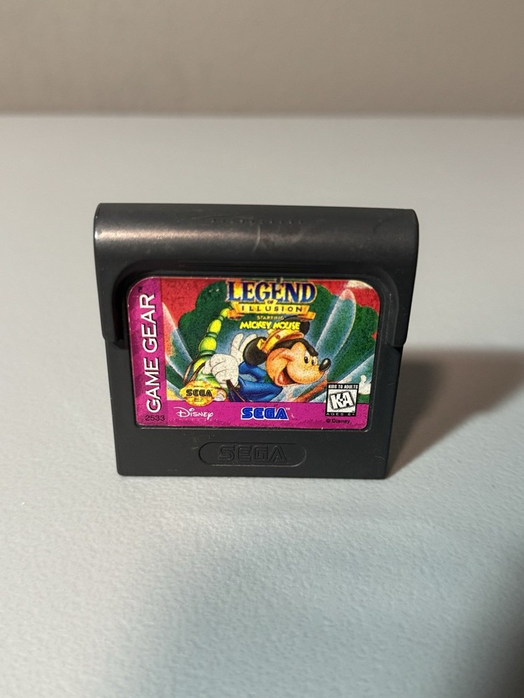 Legend of Illusion Starring Mickey Mouse SEGA Game Gear Cartridge Only Authentic