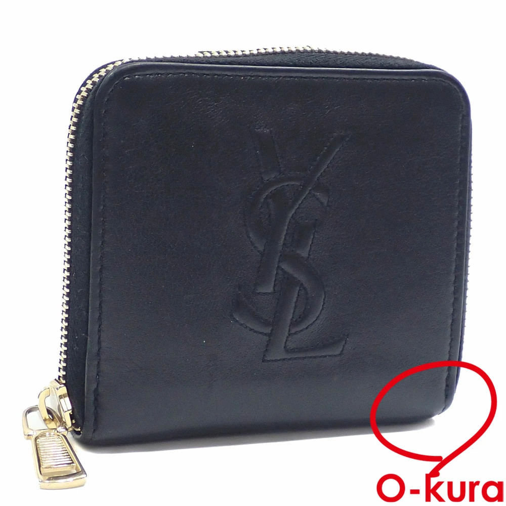 Saint Laurent Bifold Wallet Women Black Leather Wallets
