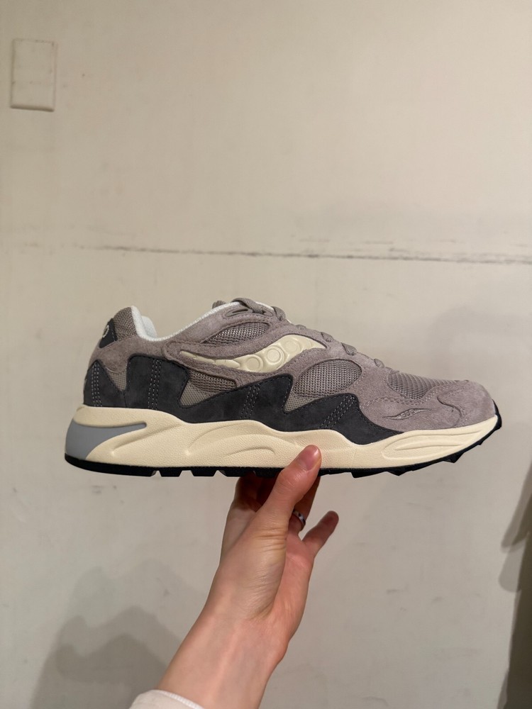 New Men's Saucony Grid Shadow 2 Sneaker S70772-2 [GREY/CREAM]