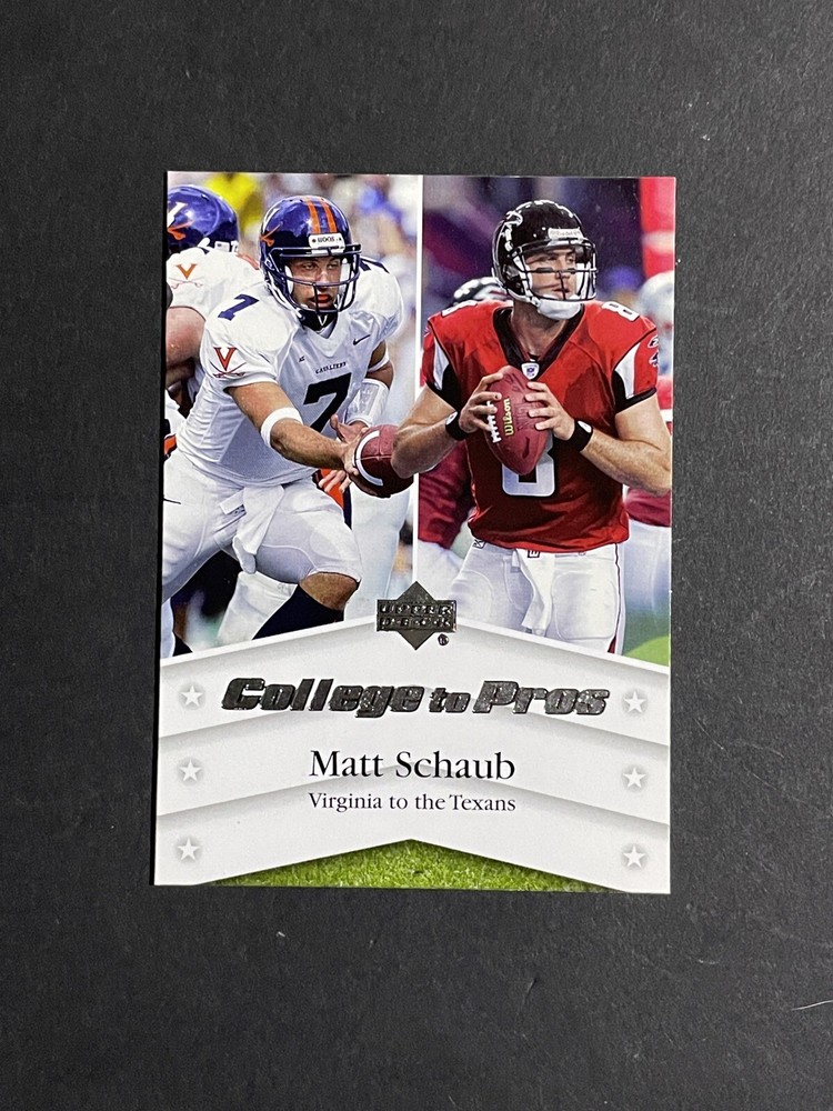 2007 Upper Deck Matt Schaub College to Pros Insert Card #NTN-MS - Virginia