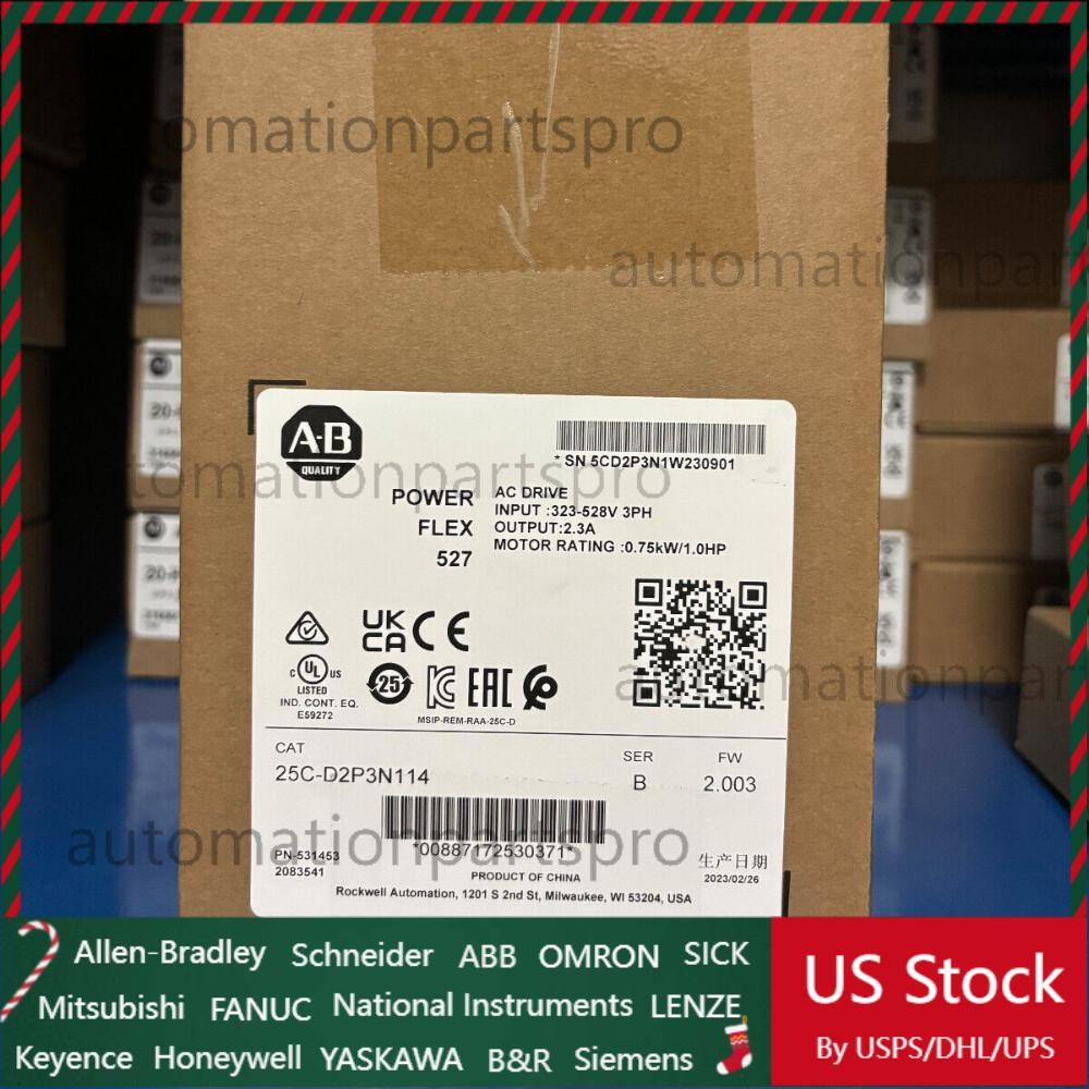 Allen-Bradley 25C-D2P3N114 PowerFlex 527 0.75 kW AC Drive
