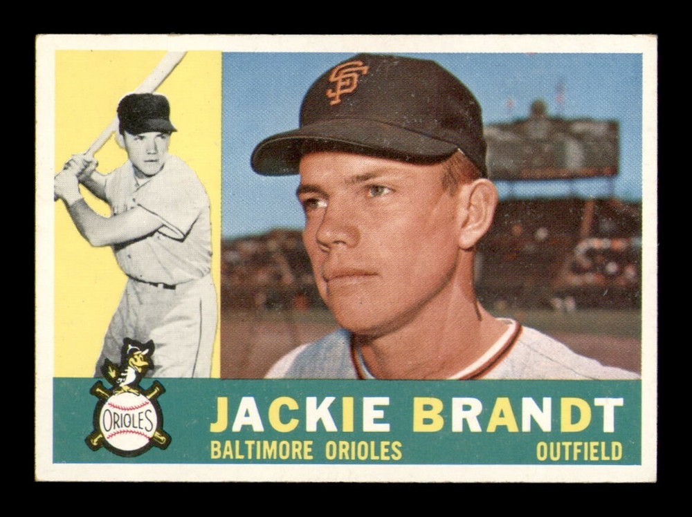 1960 Topps #53 Jackie Brandt EX-MT Baseball Card *OBGcards*
