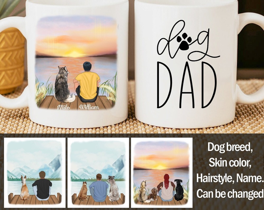 Personalized Dog Dad Mug Dog Father's Mug Dog Father Mug Dog Lover Mug Pet Mug