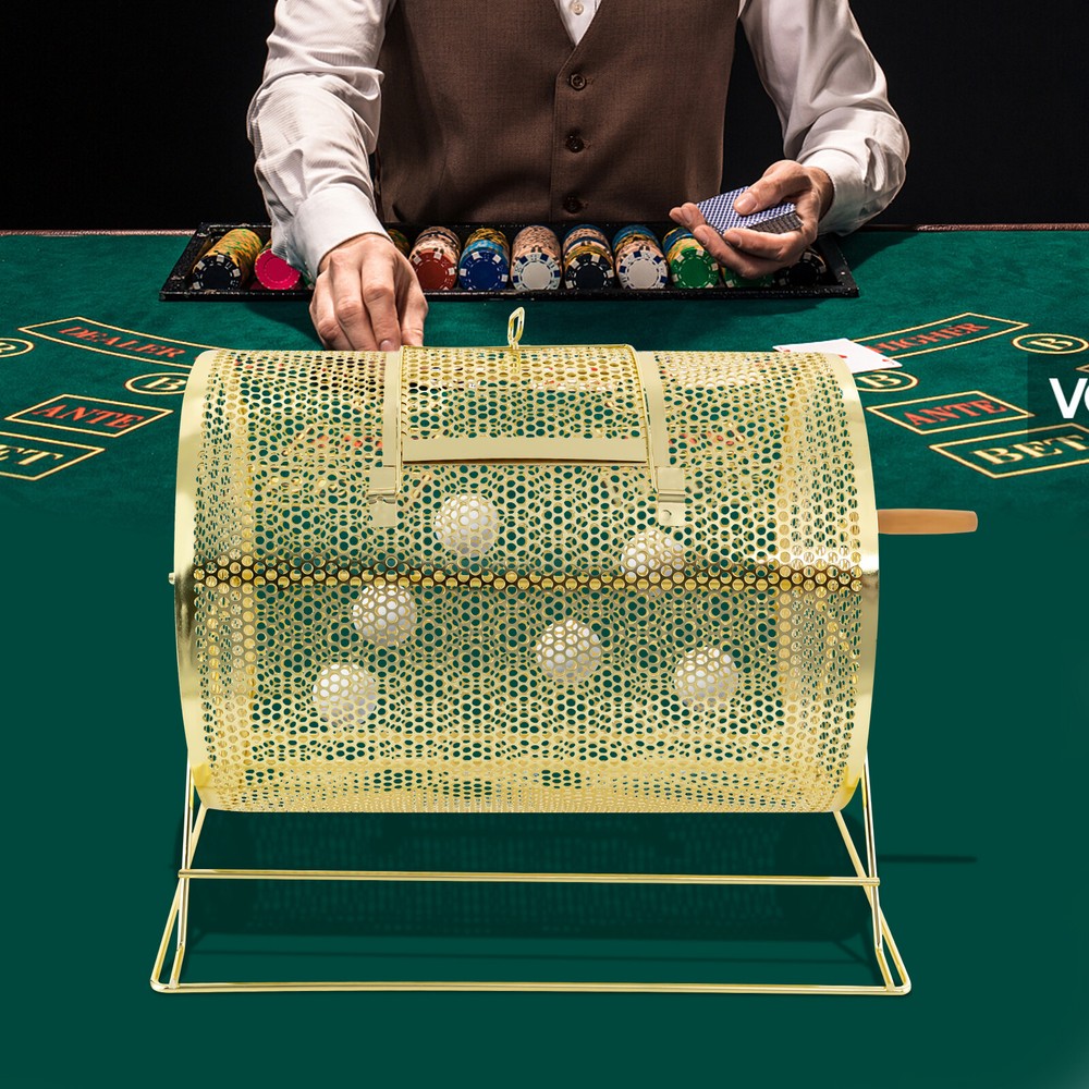 Large Lottery Drum Holds 5000 Tickets or 300 Ping-Pong Balls