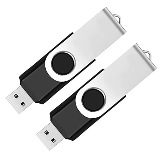 2 Pack 64GB USB 2.0 Thumb Drives - High-Speed Flash Drive Storage  