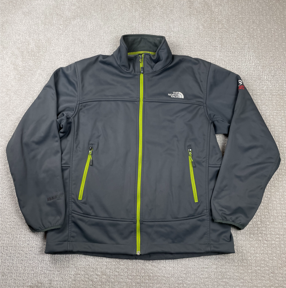 The North Face Jacket Mens L Gray Summit Series Windstopper Softshell Full Zip