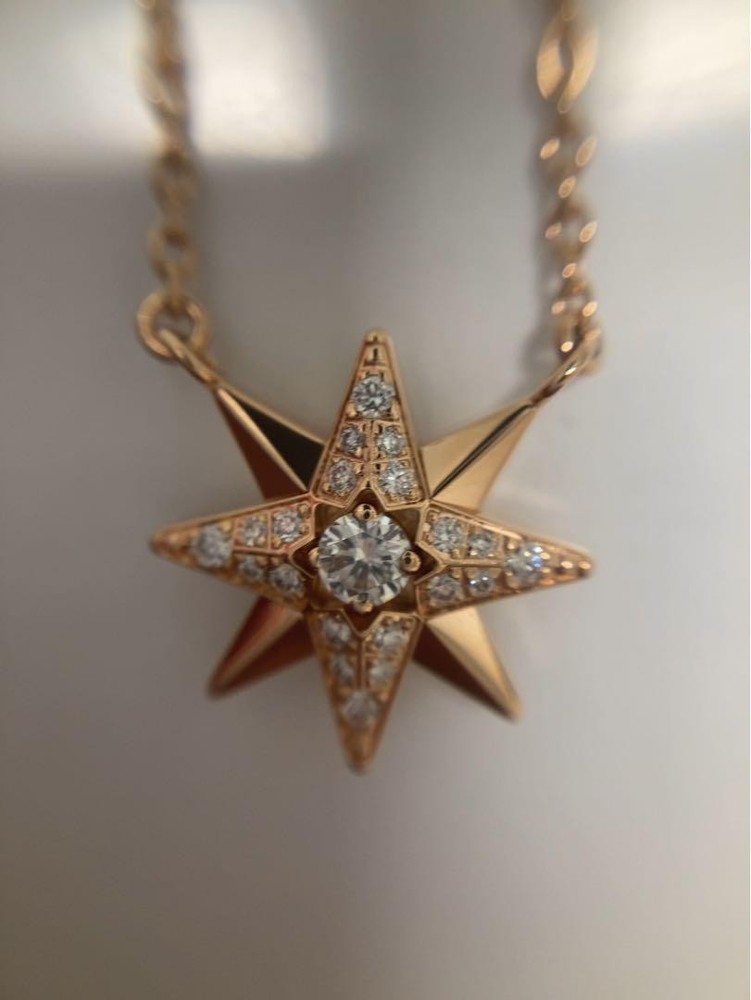 Dior Toile Des Vents Pendant Necklace in Gold