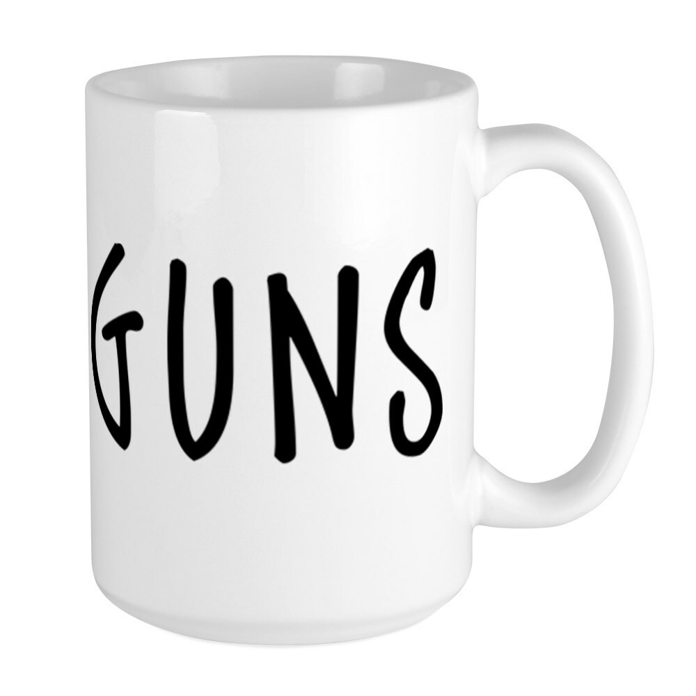 CafePress Kids Guns Coffee Mug, Large 15 oz. White Coffee Cup (244793984)