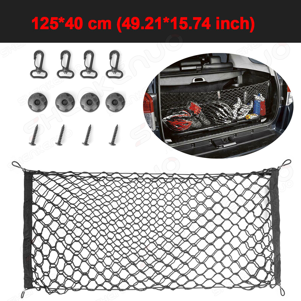 Universal Car Trunk Cargo Storage Organizer Net Bag Mesh Luggage Holder 125x40cm