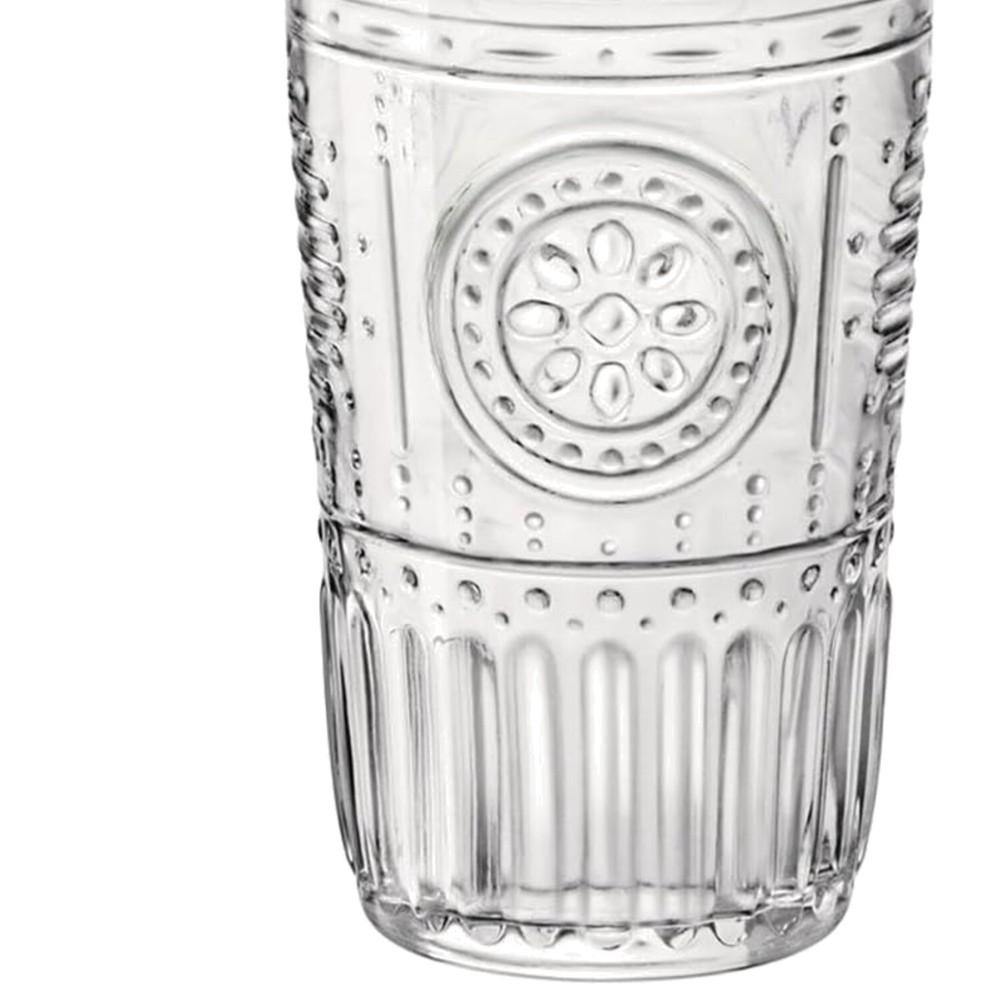 6-Piece 16 Oz Crystal Clear Cooler Glasses for Romantic Gatherings