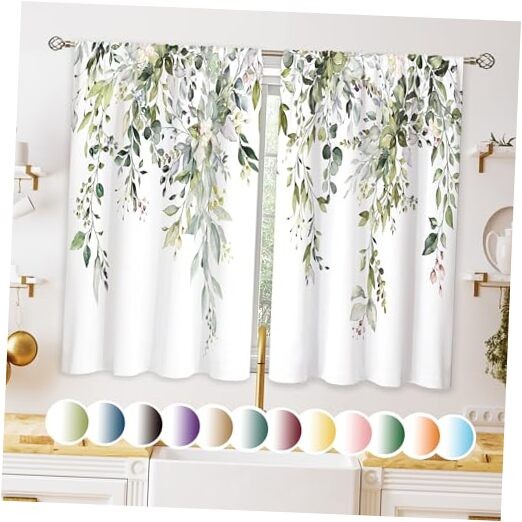 27.5x39 Inch Sage Green Eucalyptus Leaves Floral Set of 2