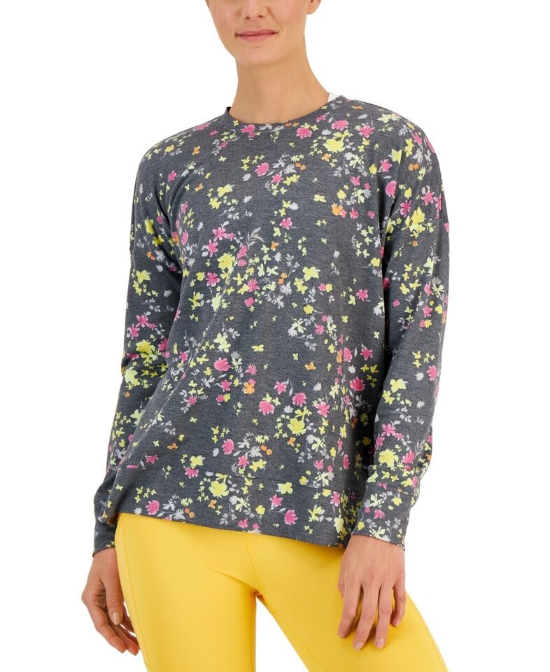 ID Ideology Women's Crewneck Sweatshirt Gray S NEW $39.50  100141873MS