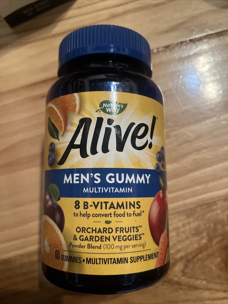 Nature's Way Alive! Men’s Gummy Multivitamin (60ct) Fruit-Flavor (BB: March '26)
