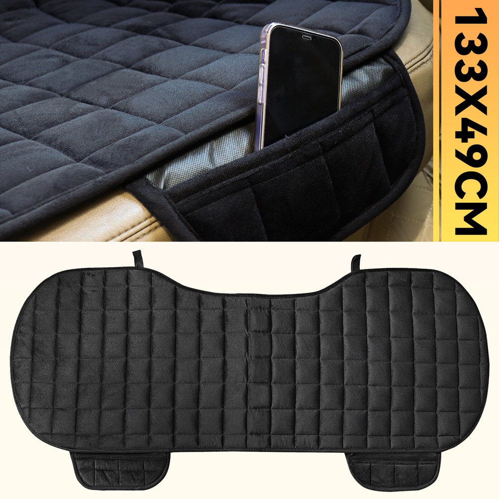 Car Rear Back Seat Cover Protector Chair Cushion Storage Pad Interior Universal