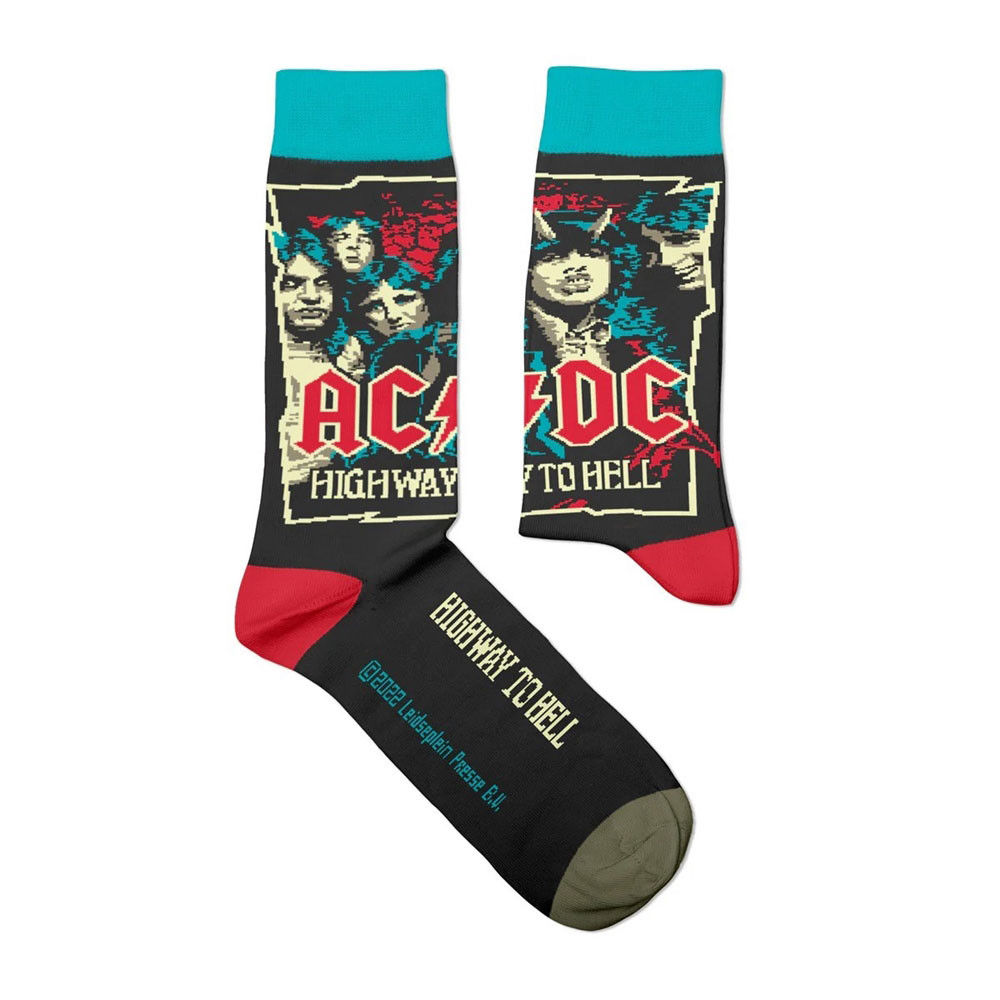 AC/DC High Way To Hell Ankle Socks UK 4-7 One Size