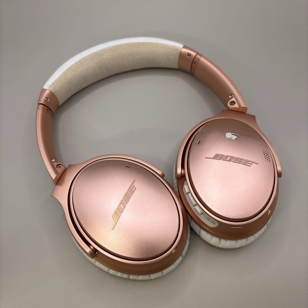 Bose QuietComfort 35 II PINK Rose Gold Noise Cancelling Headphones Working Used