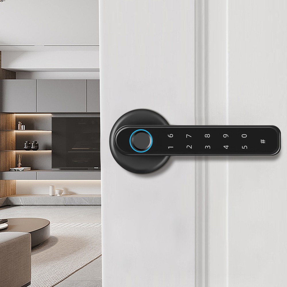 Fingerprint Smart Door Lock with Digital Keypad and Biometric Entry