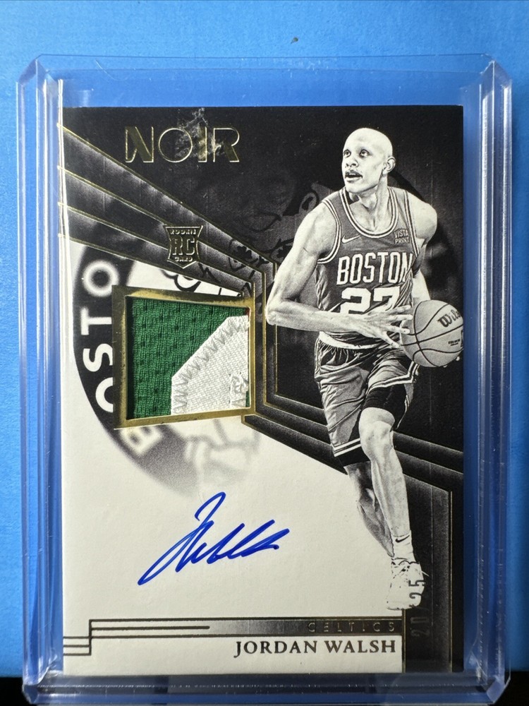 2023-24 Noir Jordan Walsh Rookie Patch Autograph /25 ‼️🔥 Celtics