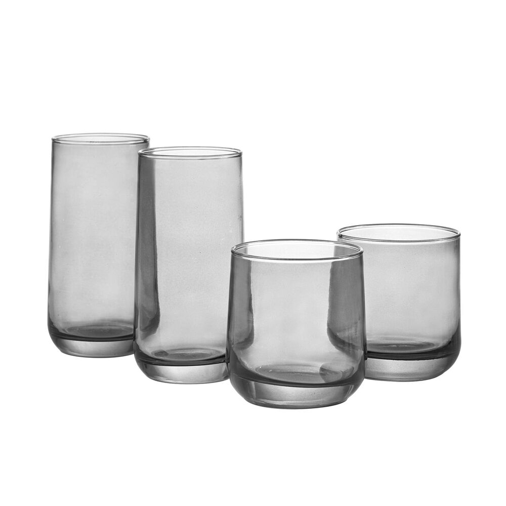 Better Homes & Gardens Josie 16pc Smoke Drinkware Set