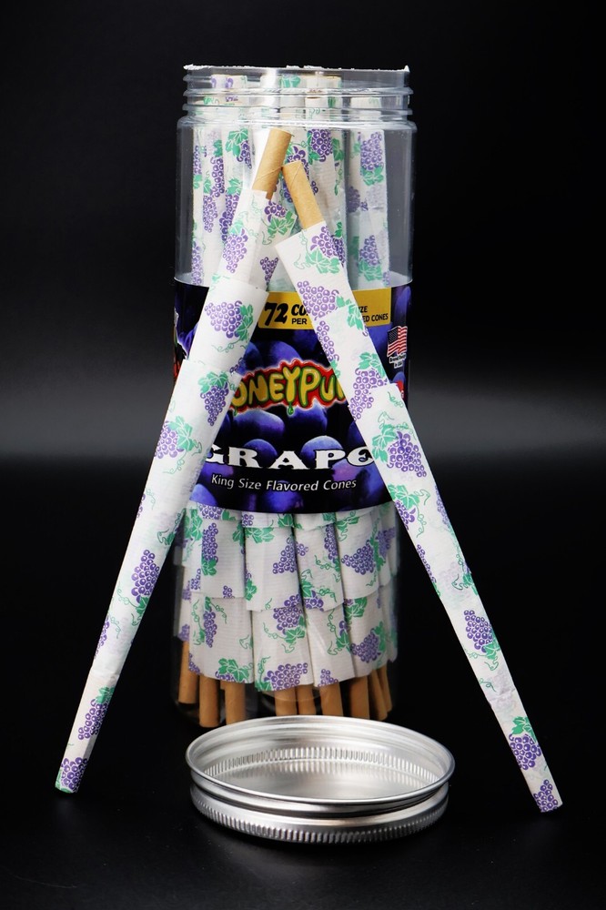 Grape! Classic King Size(72 Cones)-Grape Flavored Pre Rolled Cones With Tips