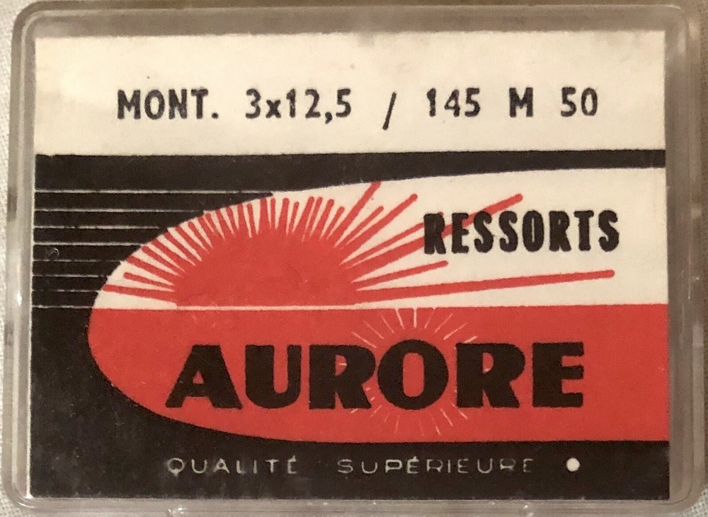 1X=1 Mainspring X 9660 14.5 X 12 Ø 0.105 Watch Spring 145 M 50 3 X 12.5