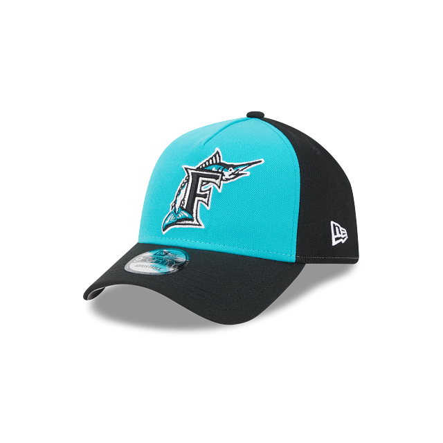 Florida Marlins 940AF Basic Adjustable Snapback New Era Cap - Black - Teal -NWT
