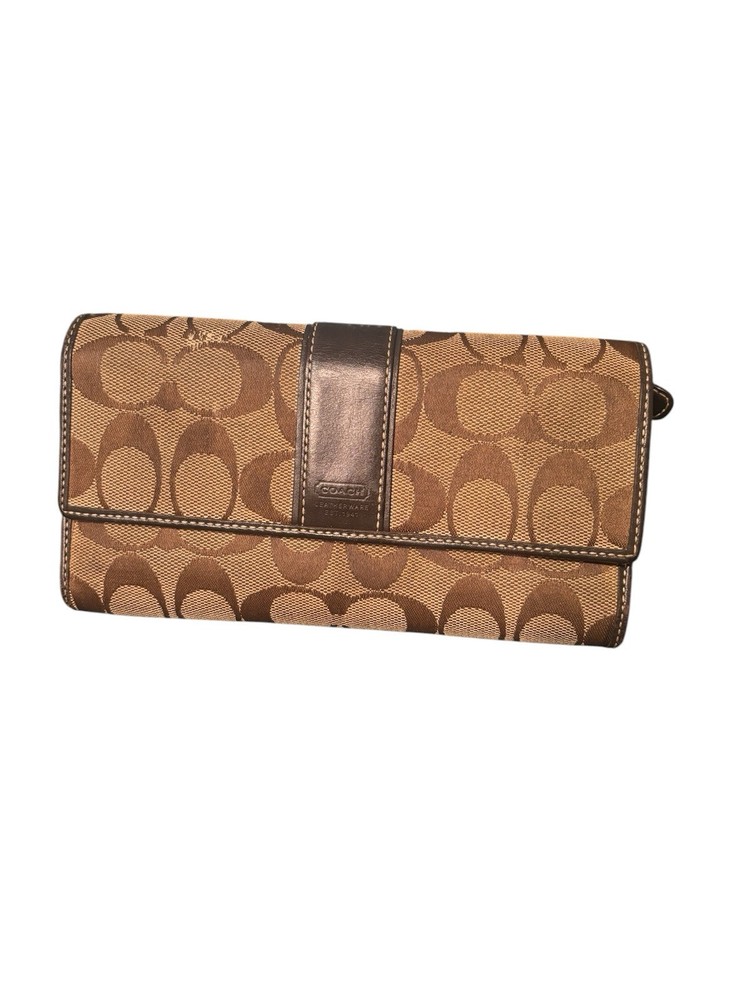 Coach Signature CB Wallet Clutch in Khaki - Style 6058