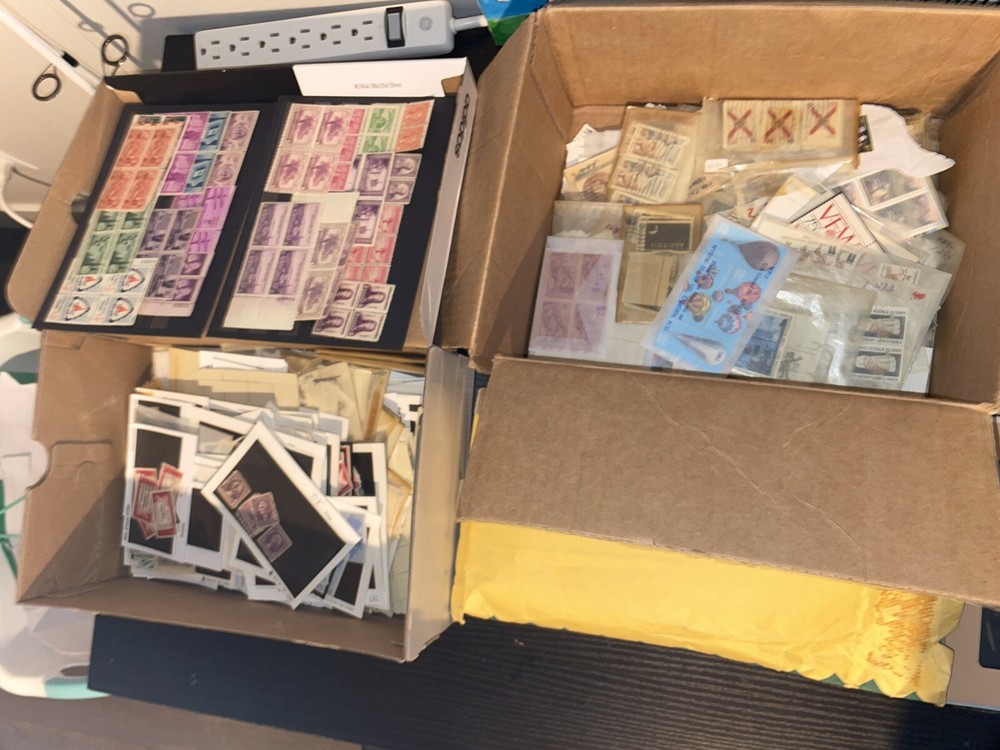 Vtg HUGE Lifetime Collection of US & Foreign Postage Stamp Stamps Lot Of 20 READ