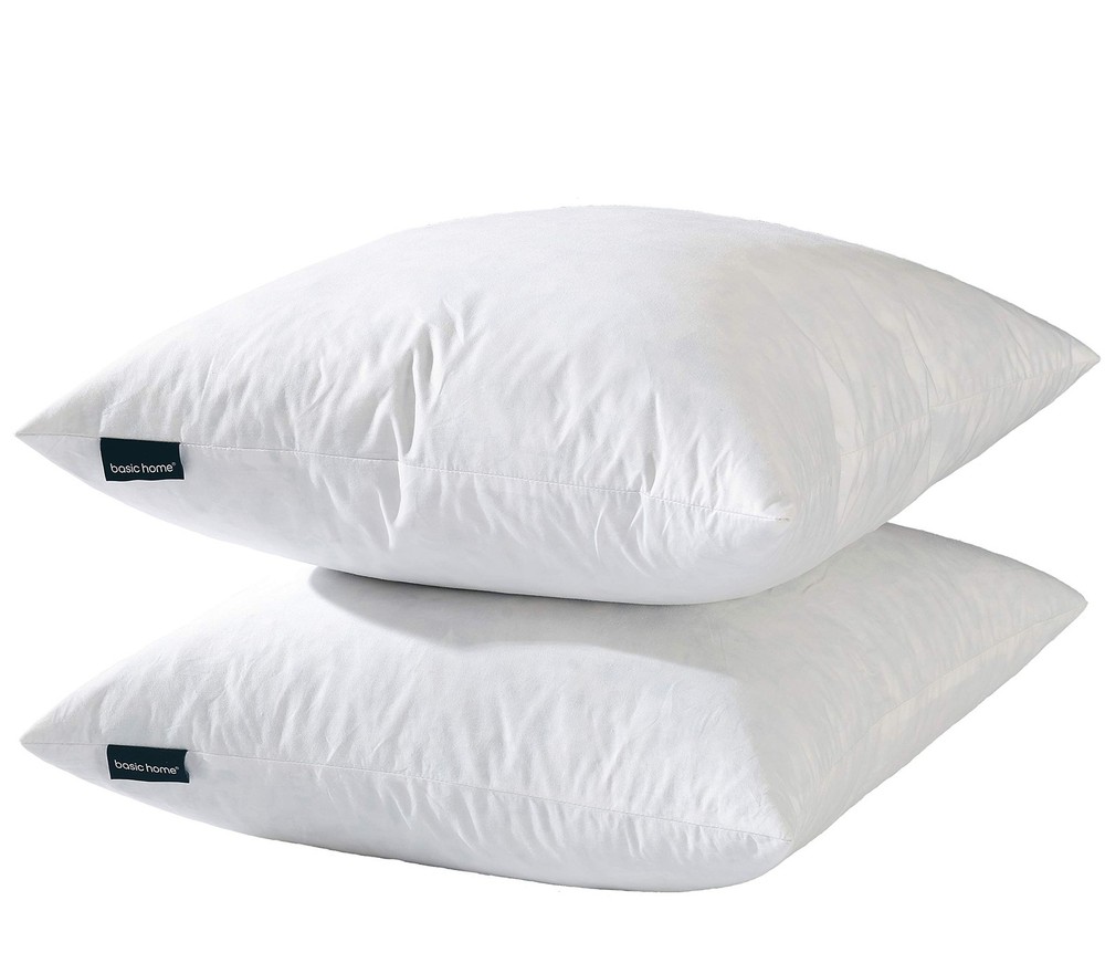 18x18 Decorative Throw Pillow Inserts-Down Feather Pillow Inserts-Square-Cott...
