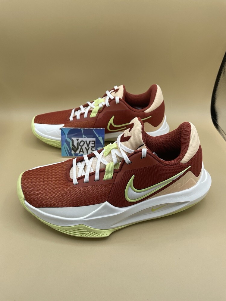 Sz 6.5 Women/5 Men Nike Precision 6 Rugged Orange Lemon Basketball Shoes NEW