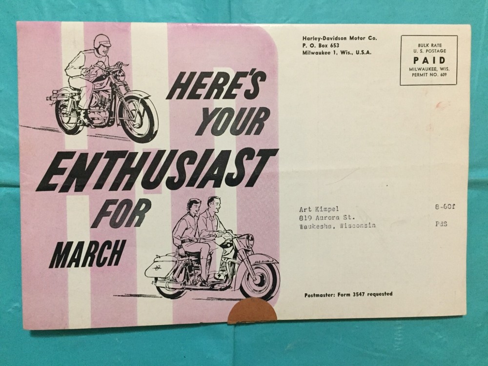 Mar. 1960 HARLEY-DAVIDSON 
