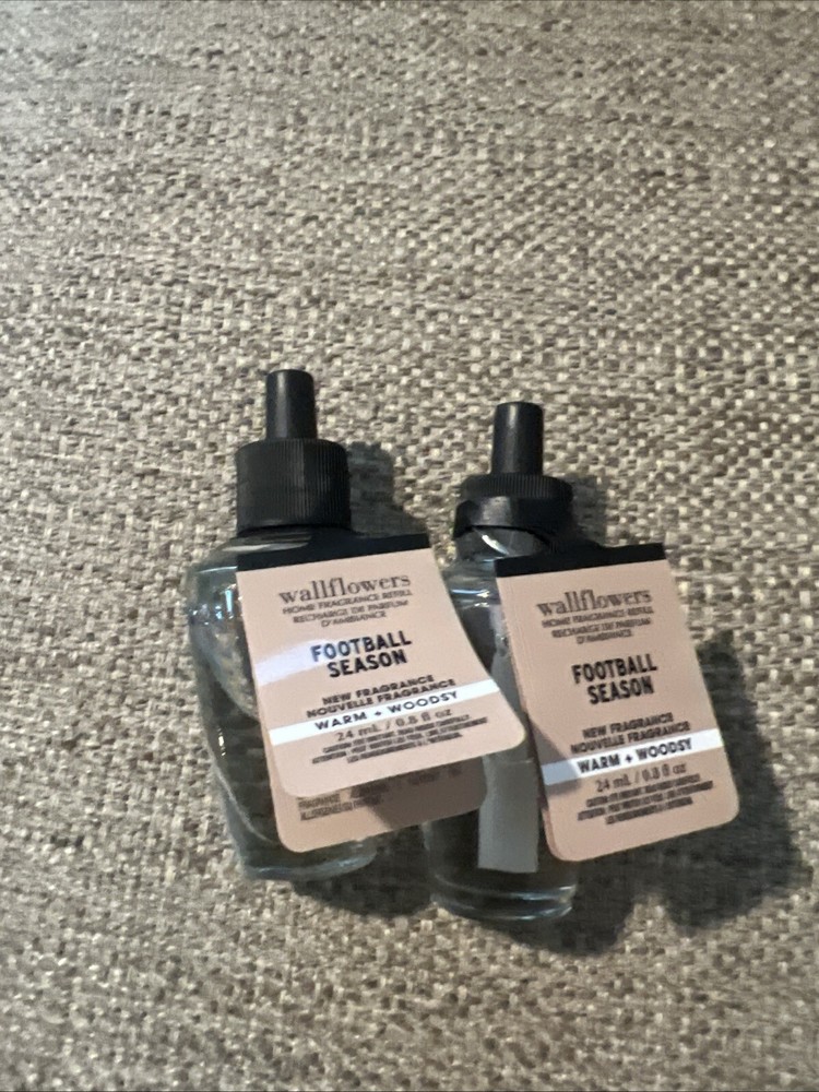 2 Bath & Body Works Football Wallflower Fragrance Refill Plug-In Lot