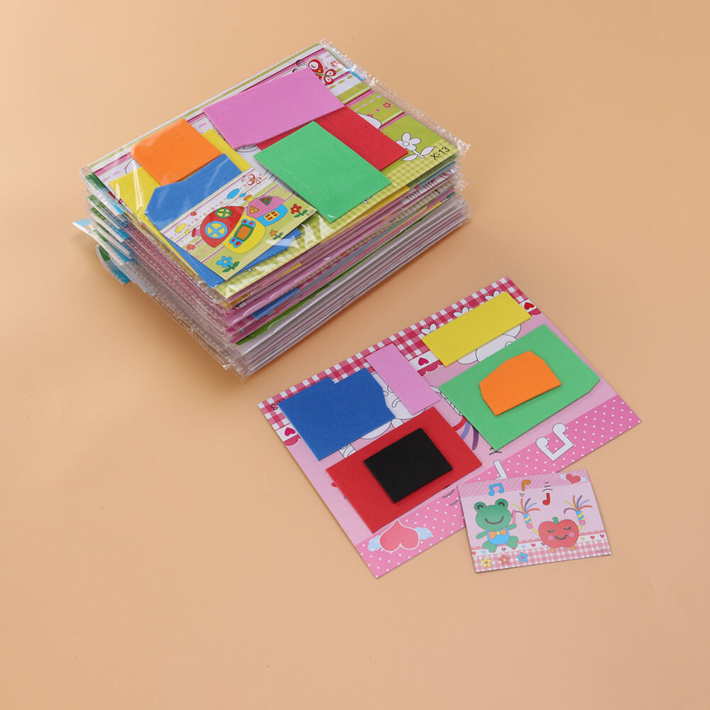 20pcs 3D Mosaic Stickers Art Educational Toys Crafting DIY Supplies for Kids