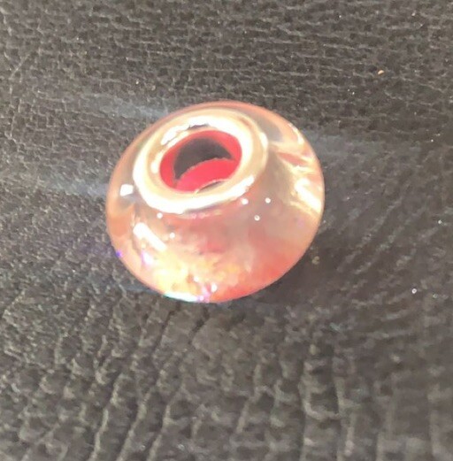 Pastel Pink Pandora-Style Alloy Spacer Bead Charm for Mother’s Day-image