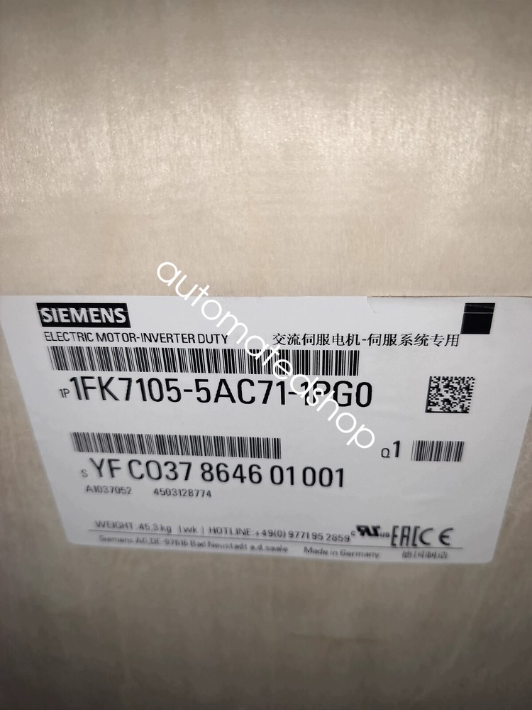 1FK7105-5AC71-1PG0  SIEMENS SERVO MOTOR new via FedEx or DHL