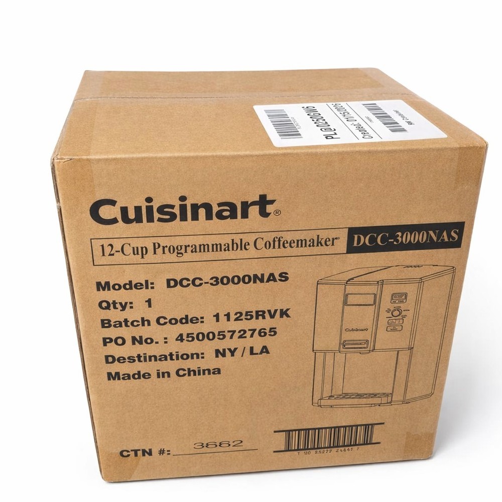 Cuisinart DCC-3000NAS 12-Cup Coffee on Demand Programmable Coffeemaker SEALED