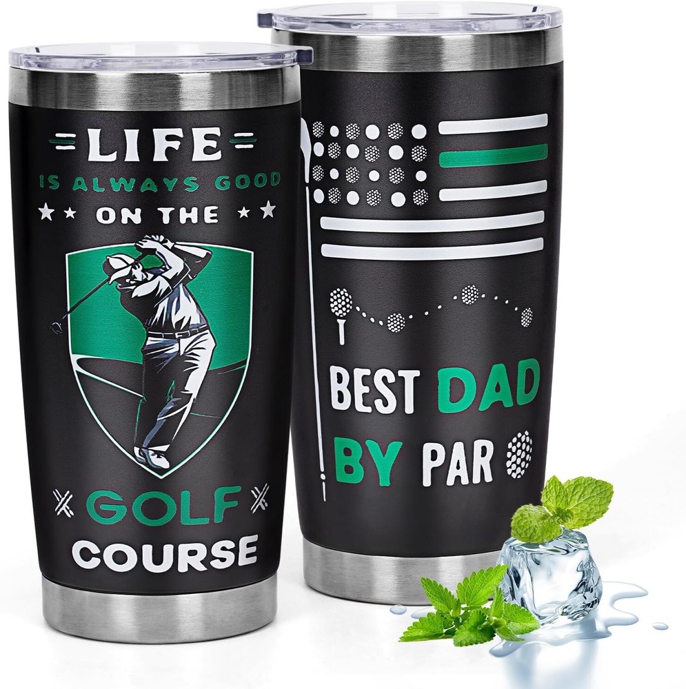 Golf Tumblers for Men Golf Mugs for Men Beat Dad by Par Funny Golf Gifts Men