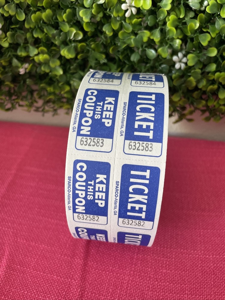 Sparco Ticket Roll Double w/Coupon 2000/RL Blue 99230 New-image