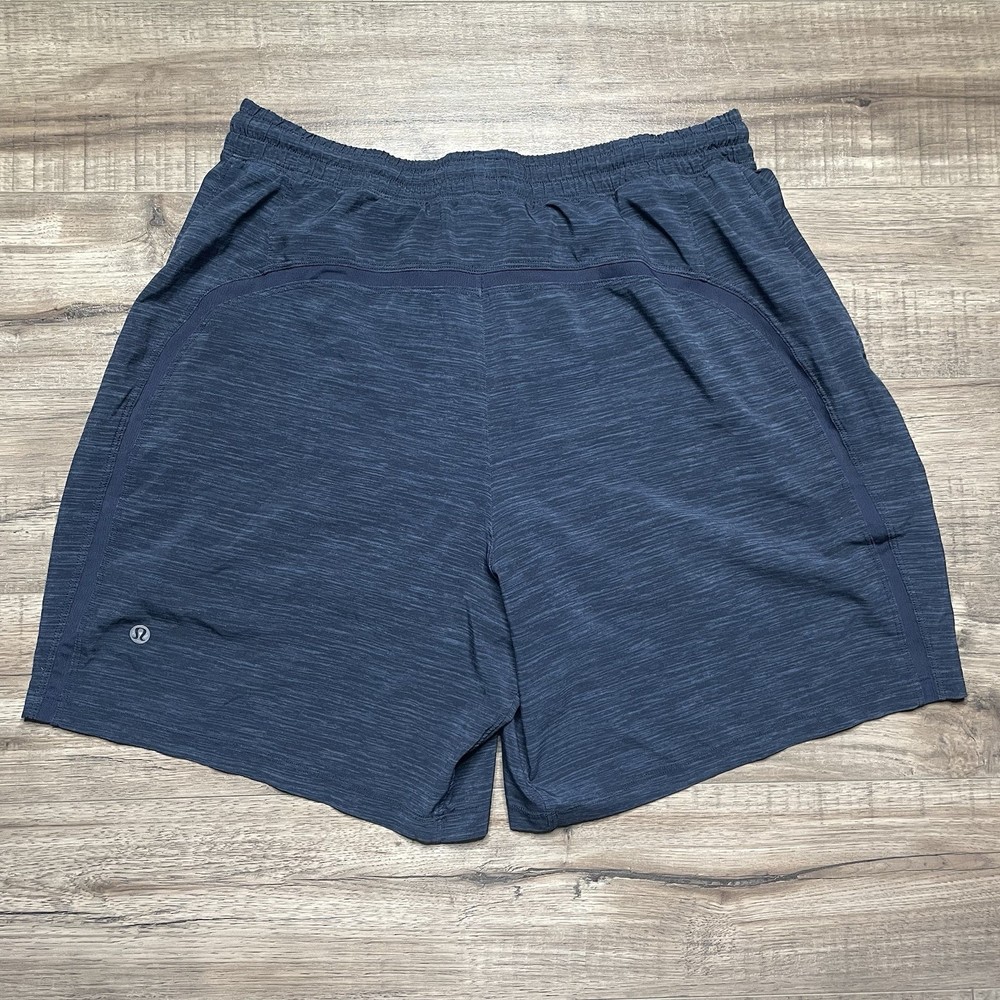 Men’s Lululemon Pace Breaker Navy Blue Shorts 7” Inseam Large Running Training
