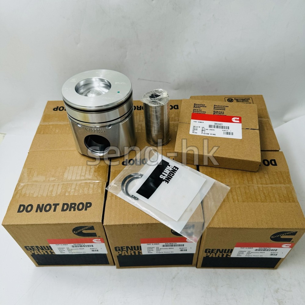 6X 3928673 Pistons Rings Kit For Dodge Cummins 6BT 5.9L 12V 1994-98 Standard NEW