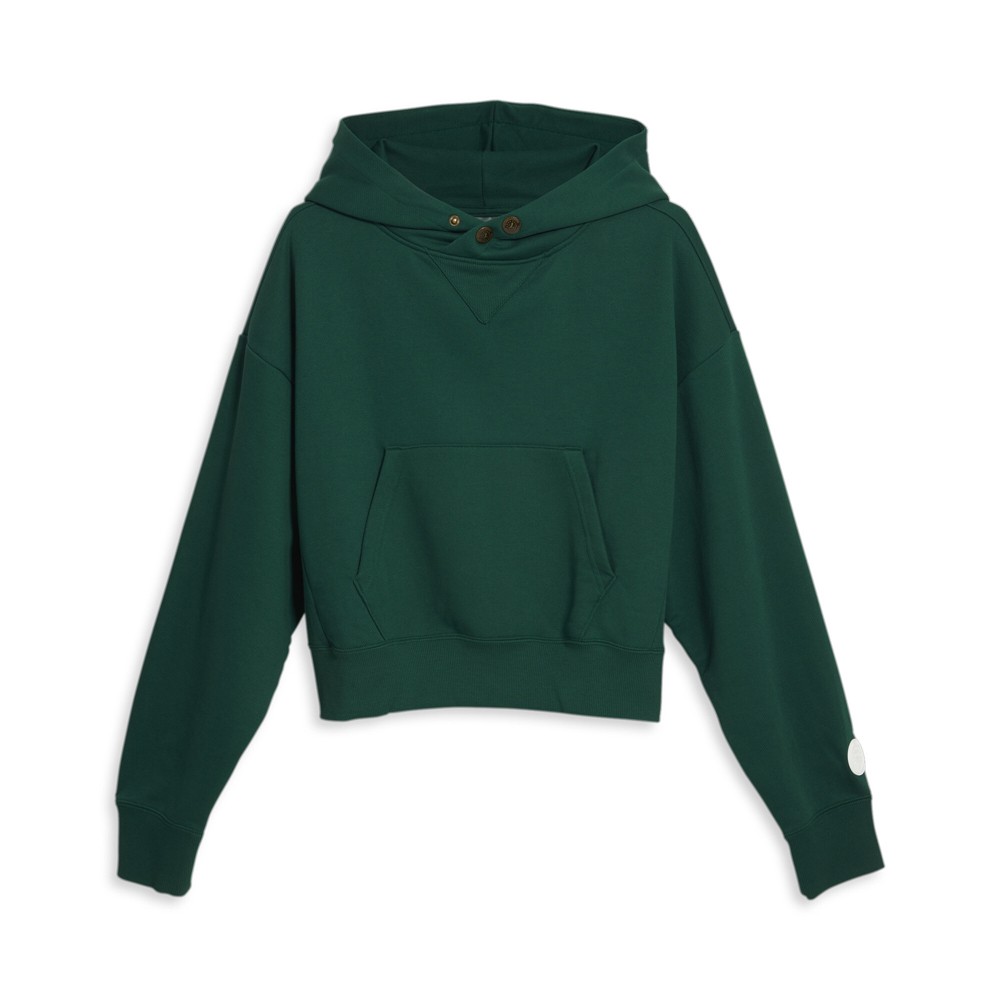 PUMA Trophy Hunting Pullover Hoodie Womens Green Casual Outerwear 62323901