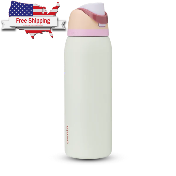 Owala FreeSip 40oz Stainless Steel Insulated Water Bottle in Coastal Mist