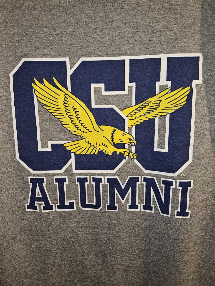 California State University Alumni Xl Mens Gray Graphic Logo Tshirt NCAA