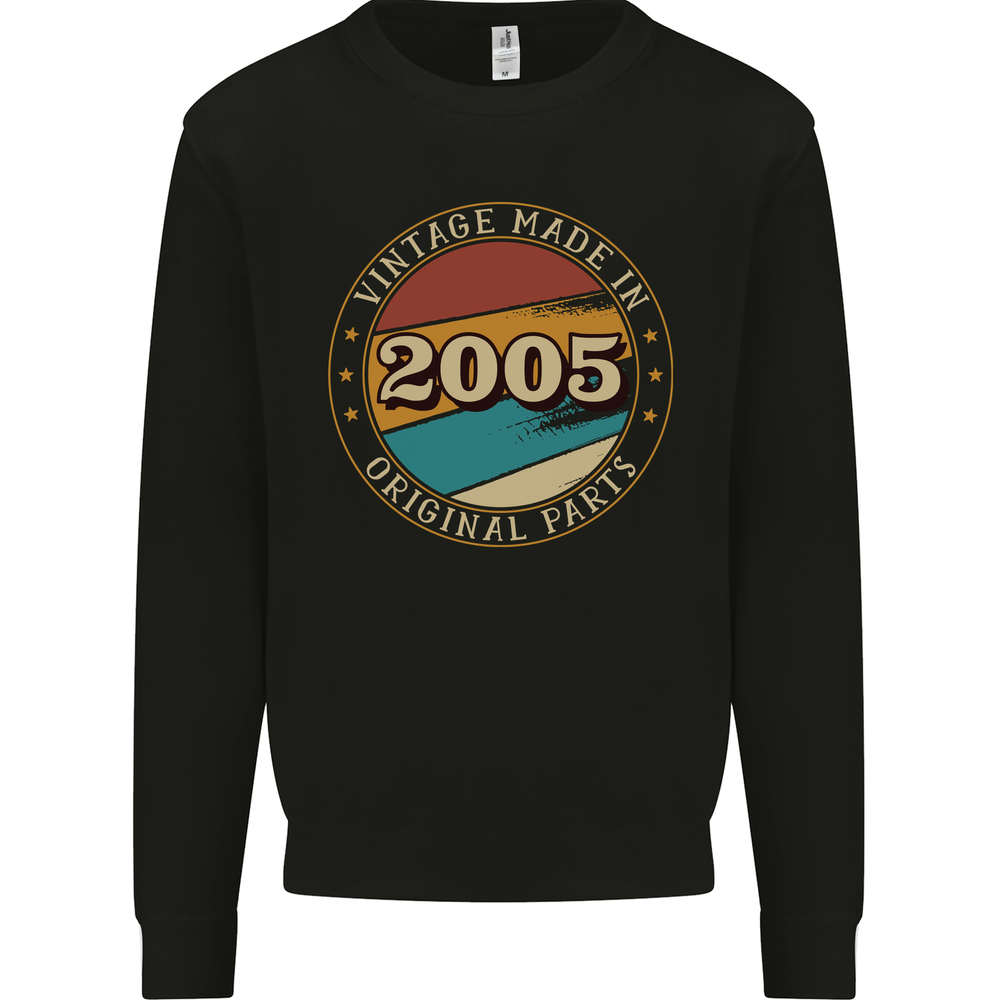 20th Birthday  Vintage Made In 2005 Mens Sweatshirt Jumper