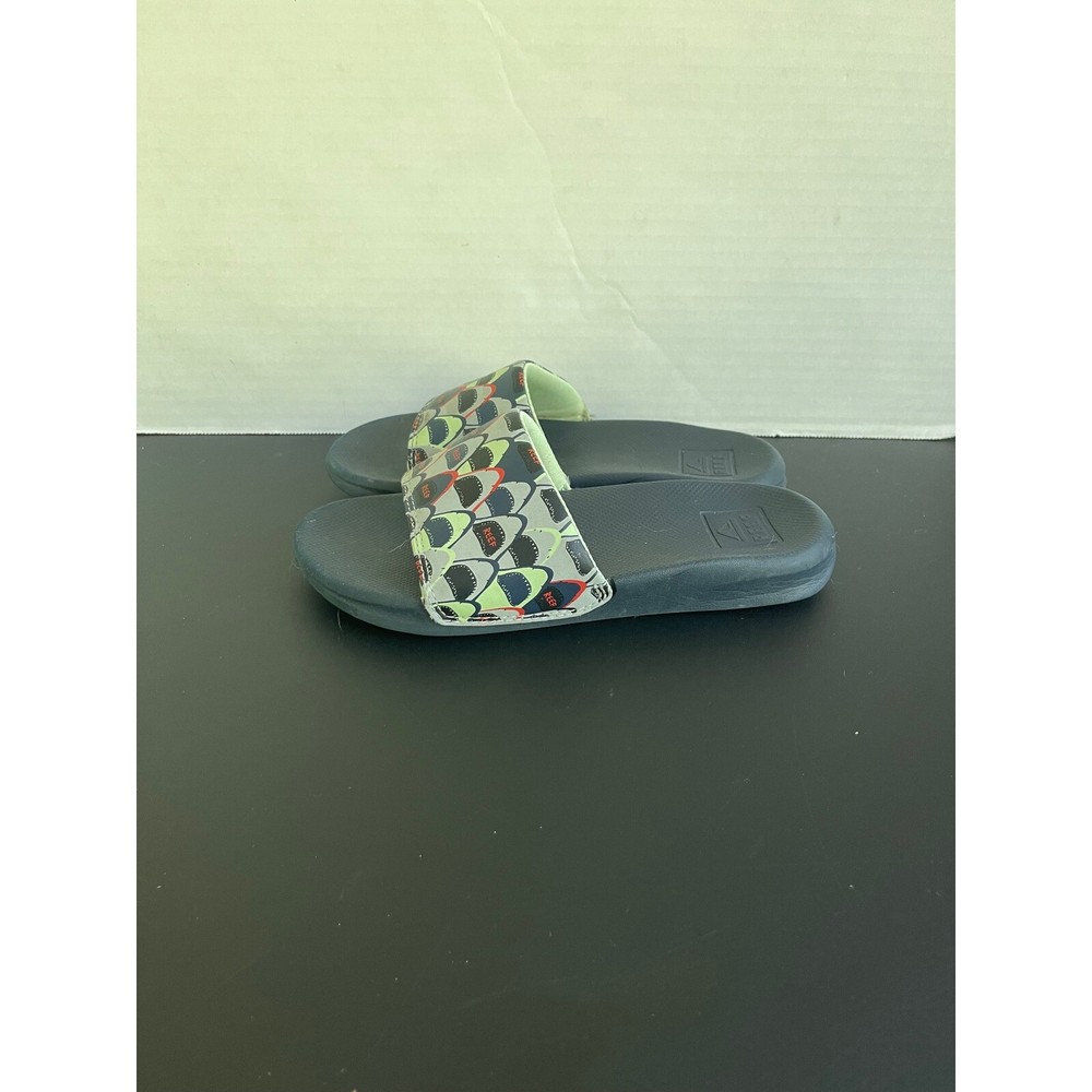 Reef Slides Shark Print Sandals Kids Slip On Casual Shoes